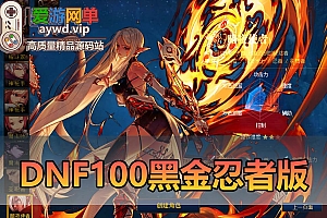 【搬运端游】DNF100级黑金版本暗夜使者四职业二觉被动枪剑士鬼剑士五职业GM工具